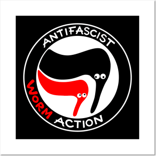 Antifascist Worm Action Posters and Art